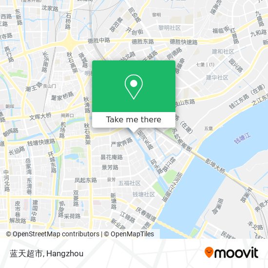 蓝天超市 map