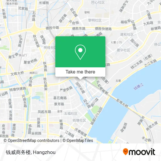 钱威商务楼 map