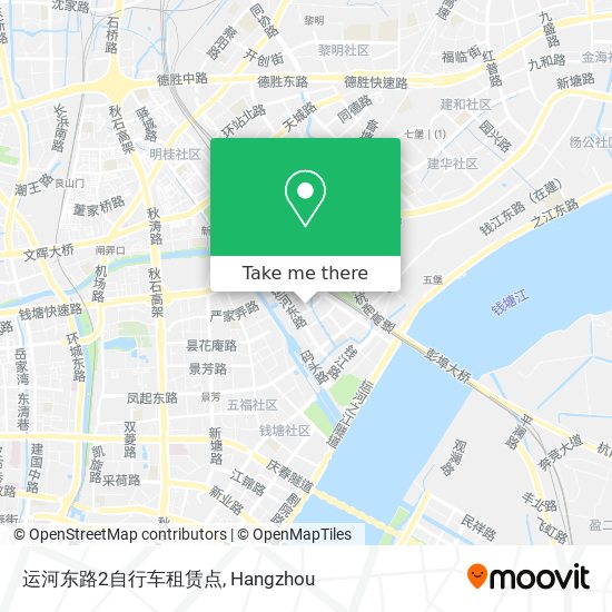 运河东路2自行车租赁点 map