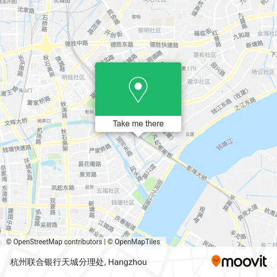 杭州联合银行天城分理处 map