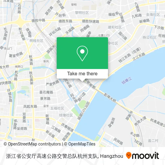浙江省公安厅高速公路交警总队杭州支队 map