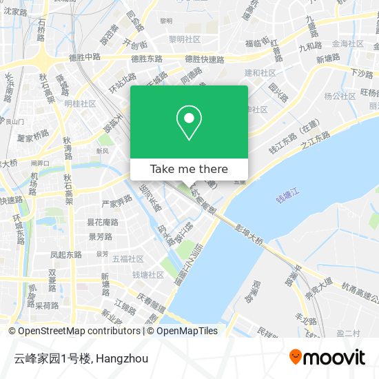 云峰家园1号楼 map