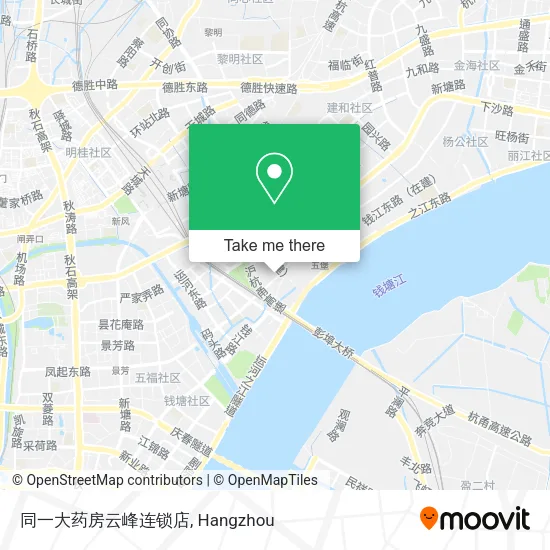 同一大药房云峰连锁店 map