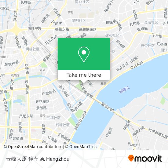 云峰大厦-停车场 map