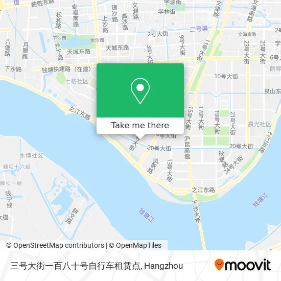 三号大街一百八十号自行车租赁点 map