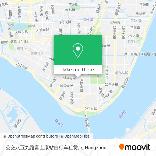 公交八五九路富士康站自行车租赁点 map