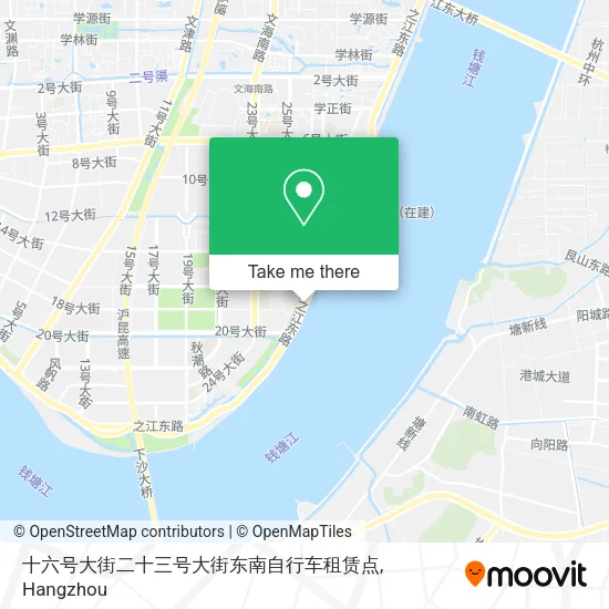 十六号大街二十三号大街东南自行车租赁点 map