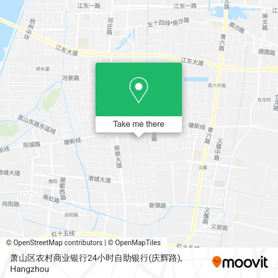 萧山区农村商业银行24小时自助银行(庆辉路) map