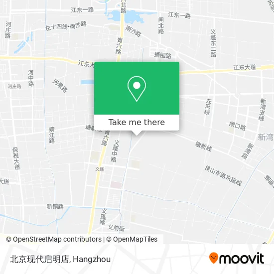 北京现代启明店 map