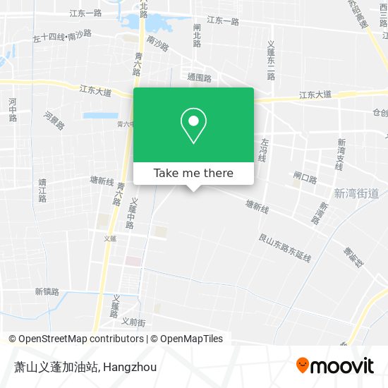萧山义蓬加油站 map