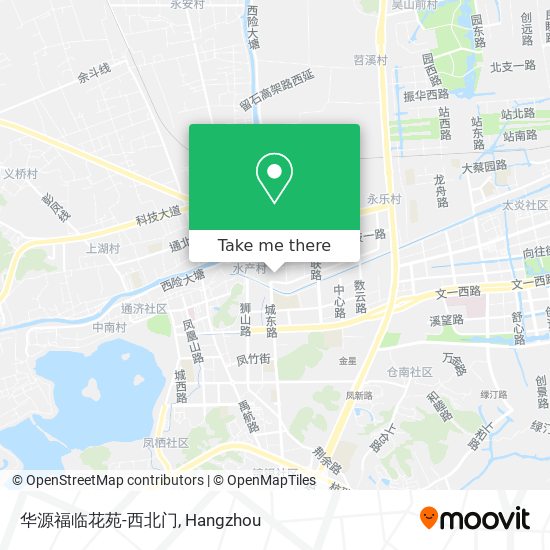华源福临花苑-西北门 map