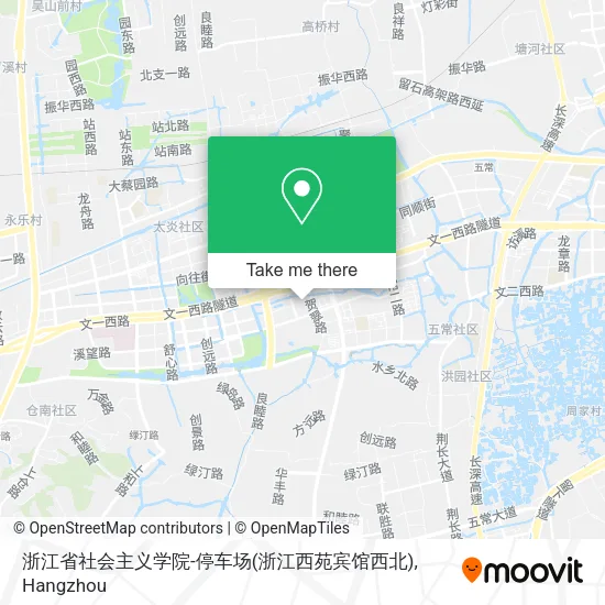 浙江省社会主义学院-停车场(浙江西苑宾馆西北) map