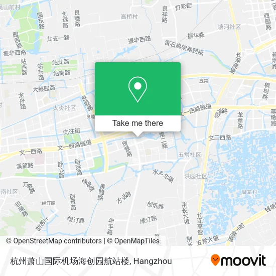 杭州萧山国际机场海创园航站楼 map