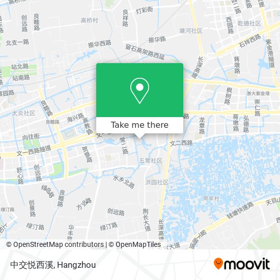 中交悦西溪 map