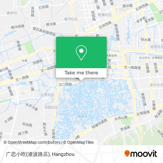 广恋小吃(凌波路店) map