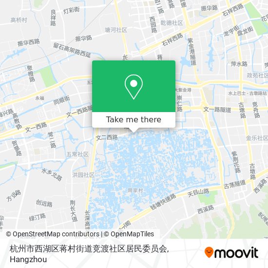 杭州市西湖区蒋村街道竞渡社区居民委员会 map