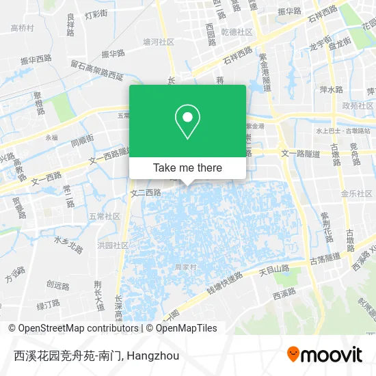 西溪花园竞舟苑-南门 map