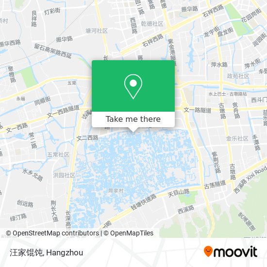 汪家馄饨 map