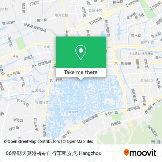 86路朝天莫港桥站自行车租赁点 map