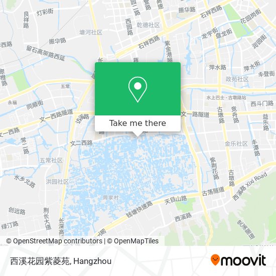 西溪花园紫菱苑 map