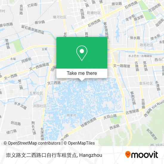 崇义路文二西路口自行车租赁点 map