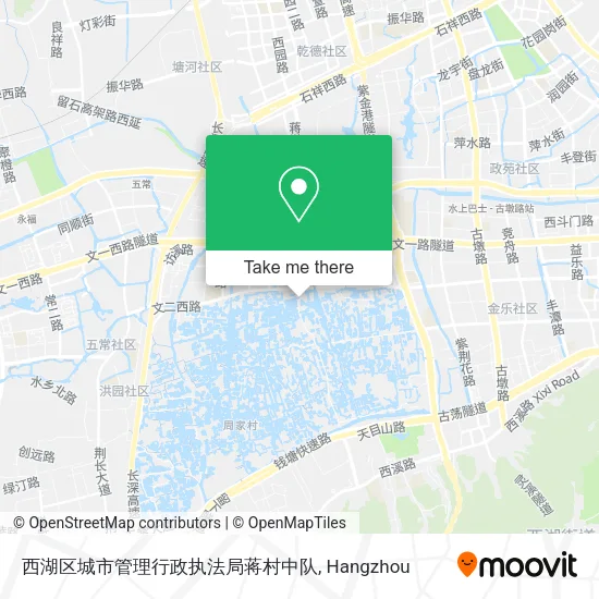 西湖区城市管理行政执法局蒋村中队 map