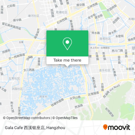 Gala Cafe 西溪银座店 map