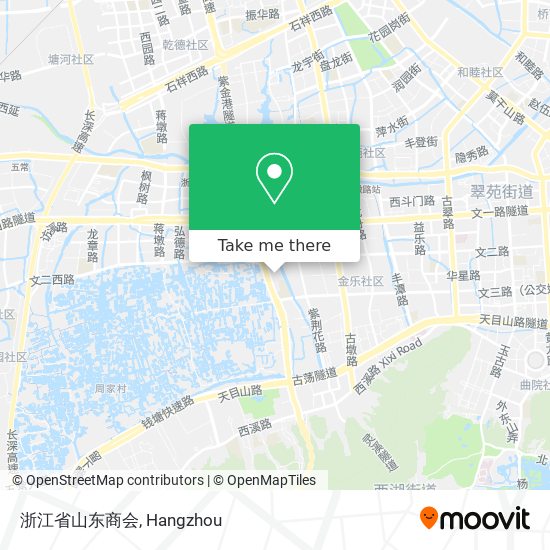 浙江省山东商会 map