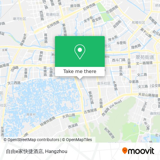 自由e家快捷酒店 map