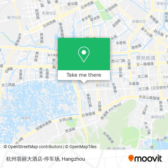杭州翡丽大酒店-停车场 map