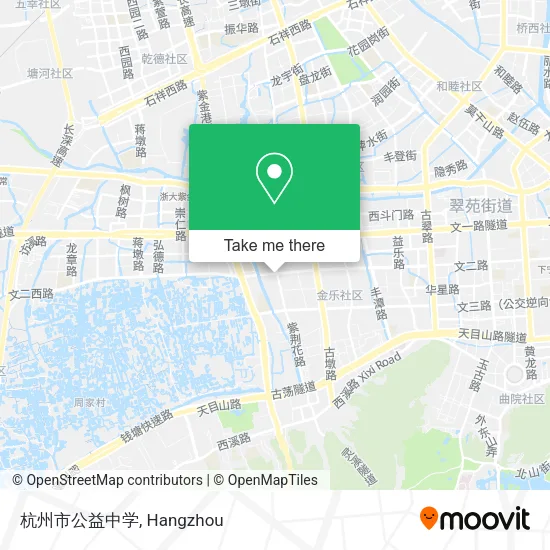 杭州市公益中学 map