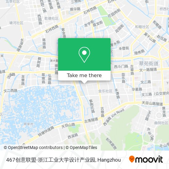 467创意联盟-浙江工业大学设计产业园 map