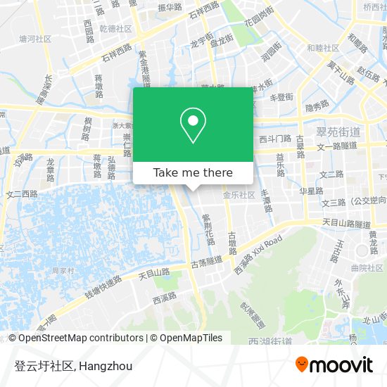 登云圩社区 map