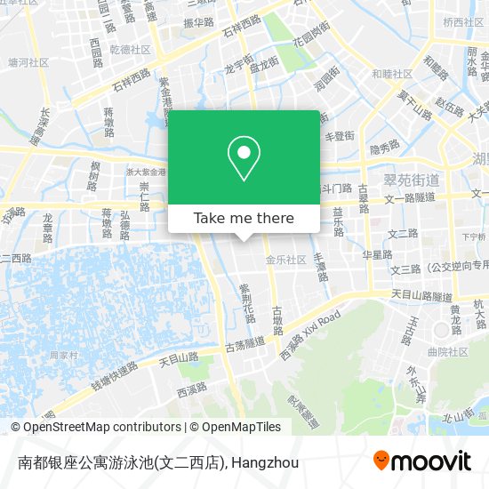 南都银座公寓游泳池(文二西店) map