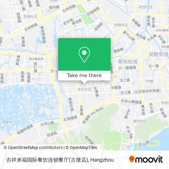 吉祥来福国际餐饮连锁餐厅(古墩店) map
