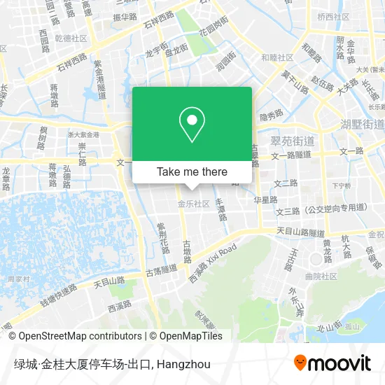 绿城·金桂大厦停车场-出口 map