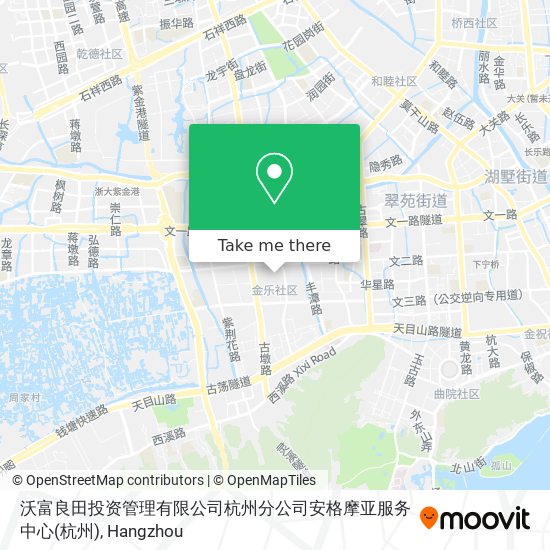 沃富良田投资管理有限公司杭州分公司安格摩亚服务中心 map