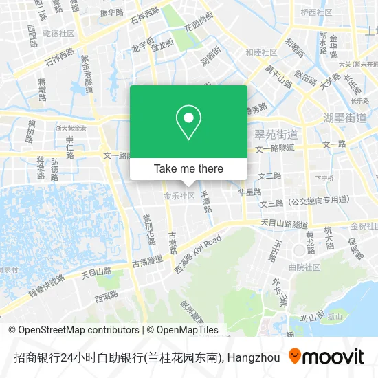 招商银行24小时自助银行(兰桂花园东南) map