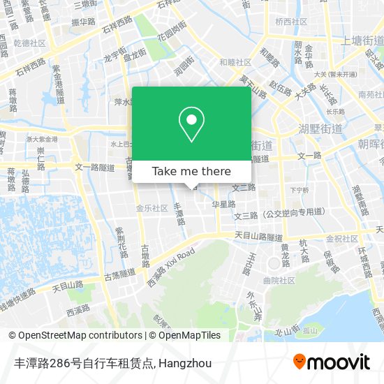 丰潭路286号自行车租赁点 map