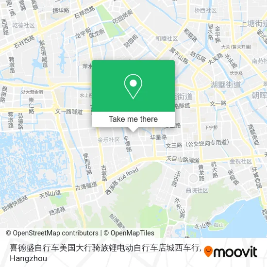 喜德盛自行车美国大行骑族锂电动自行车店城西车行 map