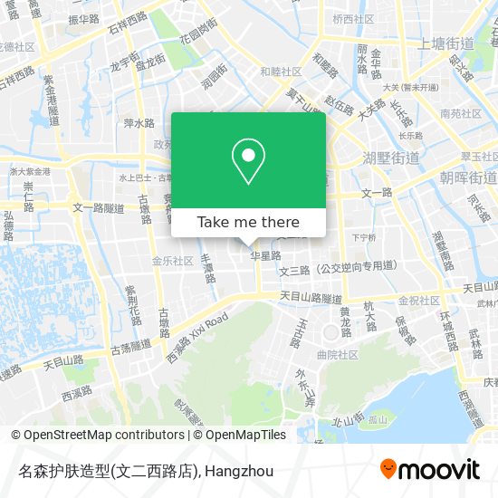 名森护肤造型(文二西路店) map