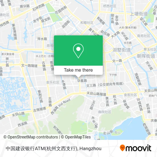 中国建设银行ATM(杭州文西支行) map