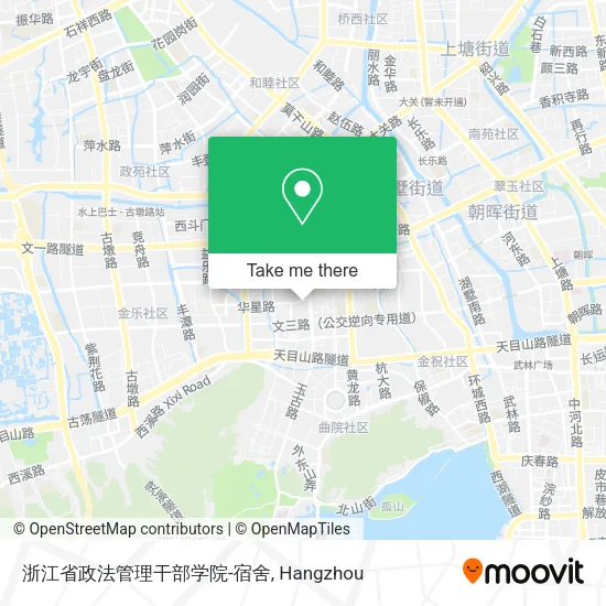 浙江省政法管理干部学院-宿舍 map