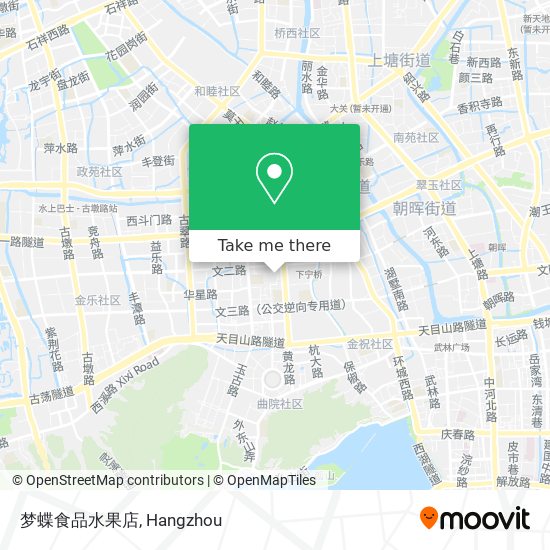 梦蝶食品水果店 map