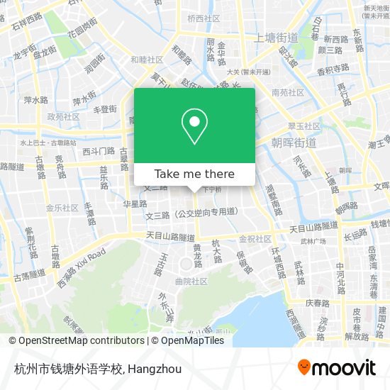 杭州市钱塘外语学校 map