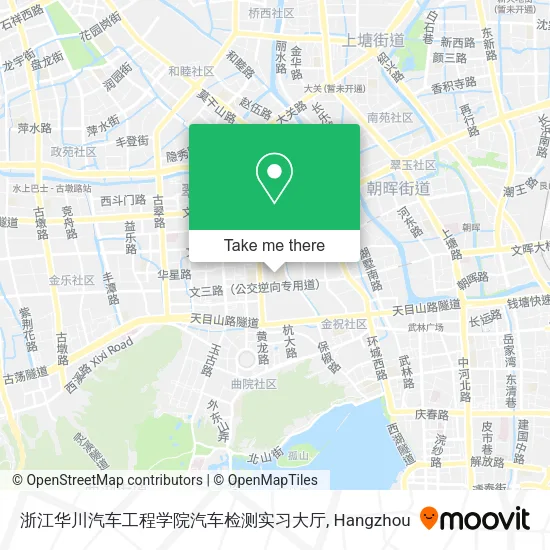 浙江华川汽车工程学院汽车检测实习大厅 map