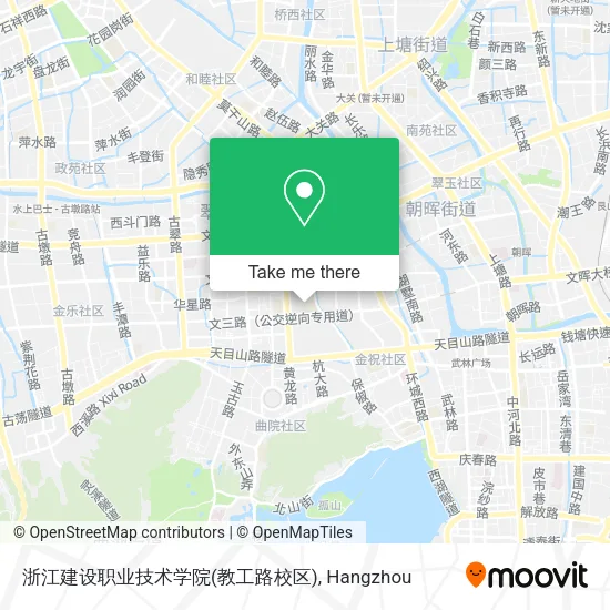 浙江建设职业技术学院(教工路校区) map