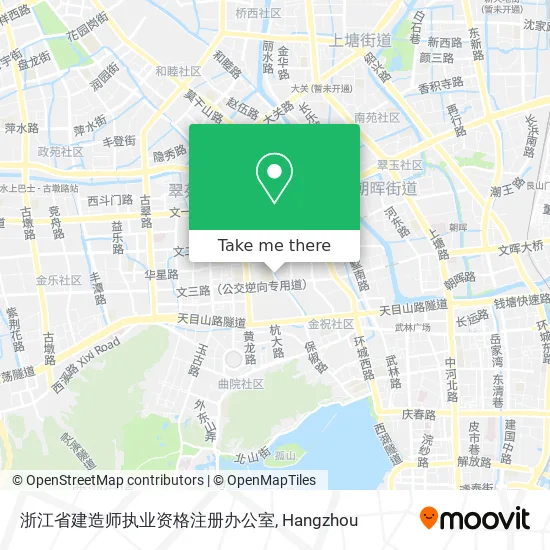 浙江省建造师执业资格注册办公室 map