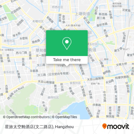 星旅太空舱酒店(文二路店) map