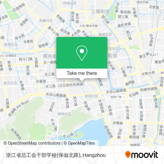 浙江省总工会干部学校(保俶北路) map
